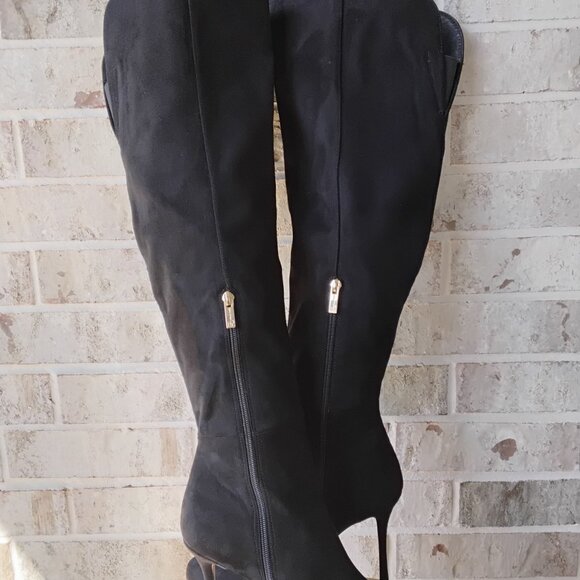 Jessica Simpson Nicolosi Over The Knee Black Stiletto High Heel Boots Women’s - Picture 3 of 6
